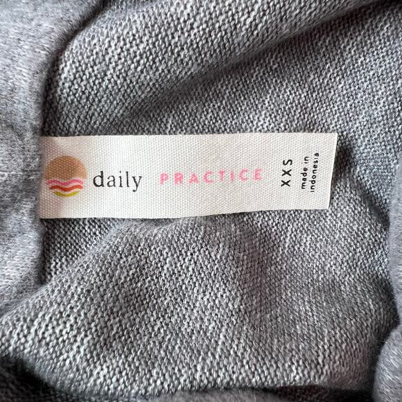 DAILY PRACTICE Draped Cowl Neck Midi Dress in Gray Women’s XXS - Picture 13 of 16